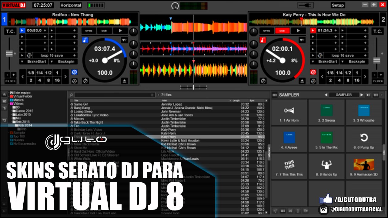 serato dj skin for virtual dj 8 free download